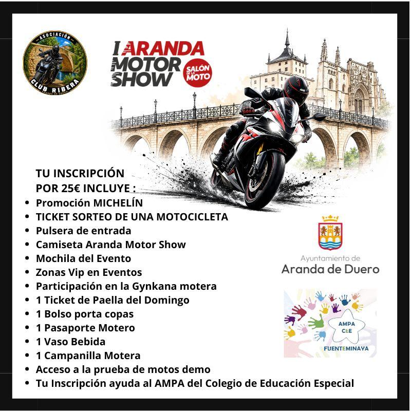 Inscripción Aranda Motor Show